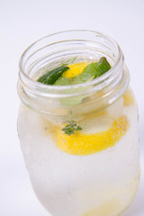 Lemonade with mint, ginger, and pepper