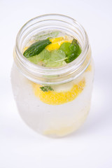 Lemonade with mint, ginger, and pepper