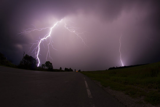 Photos of thunder and lightning