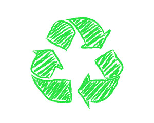 Hand Drawn Recycle Symbol