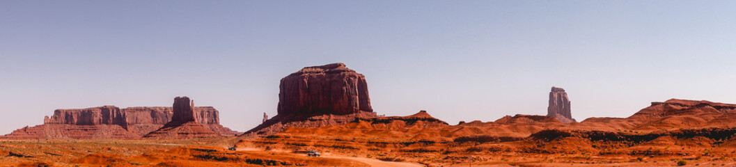 landscape of the Monument Valley in Utah. Territory of navajo tribal park