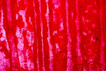 Old red paint on metal background, conrast