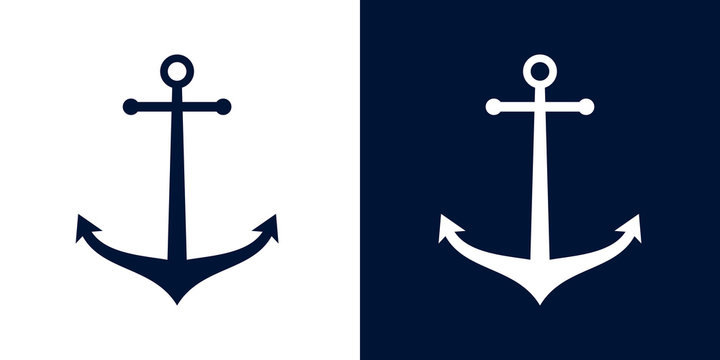 Ships anchor vector icon