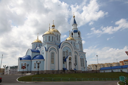 View at Temple of Kazan icon of the mother of god in Saransk, Repulic Mordovia, Russian federation