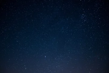 Keuken spatwand met foto sterrenhemel & 39 s nachts, ruimteachtergrond © hanohiki