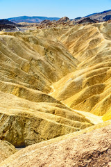 panoramic view of zabriskie point