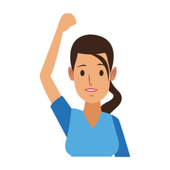 portrait woman character employee work person