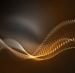 Vector wave particles background