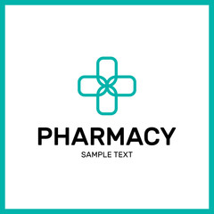 Medical Pharmacy Cross Plus Logo Design