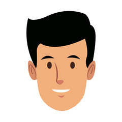 man employee face person character work