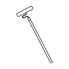 roller brush paint equipment construction icon