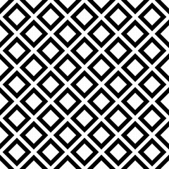 Seamless abstract monochrome diagonal square pattern background design - halftone geometric vector graphic