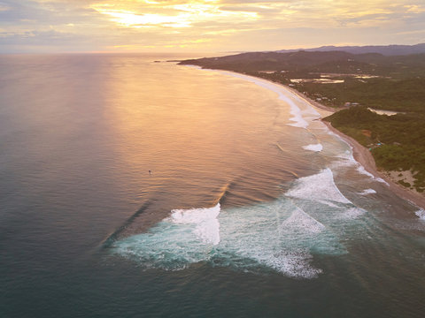 Famous Bay For Surf On Nicaragua