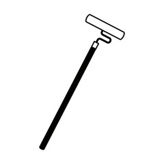 roller brush paint equipment construction icon