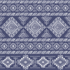 Tribal Aztec vintage seamless pattern