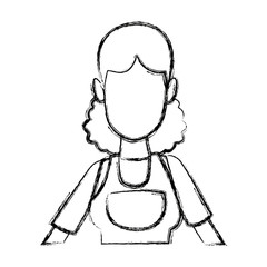 portrait woman character employee work person