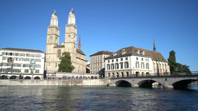 Beautiful and historical town center of Zurich, Switzerland