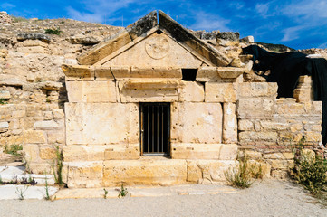 Saint Philip's burial tomb (80AD) at Hieropolis, Pamakkule, Turkey