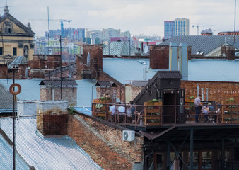 A view of the roofs of the historic old town