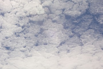 Blue sky with clouds.