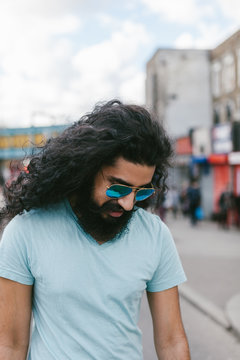 Muslim Young Man in the Streets of London