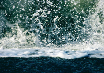 splash of a breaking sea wave