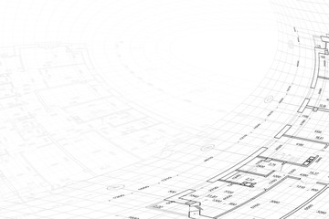 Background of architectural drawing