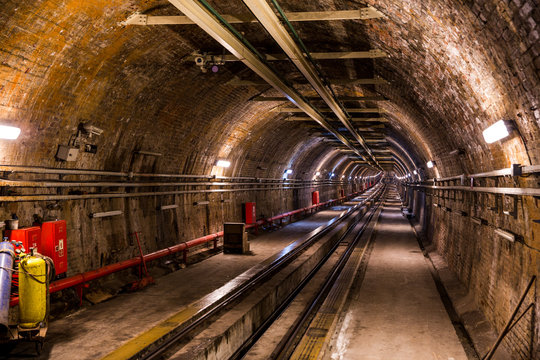 Fototapeta Funicular subway called "Tí_nel" - in Istanbul