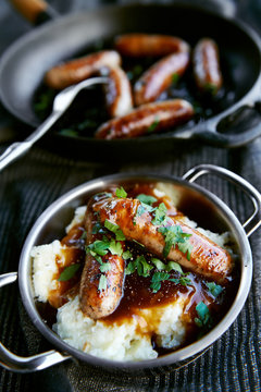Gourmet pork sausages bangers