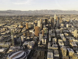 The city of Los Angeles captured by a cellphone from above