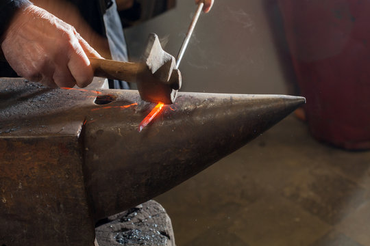 Blacksmith workshop, Italian craftsmanship.