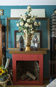 Faux fireplace