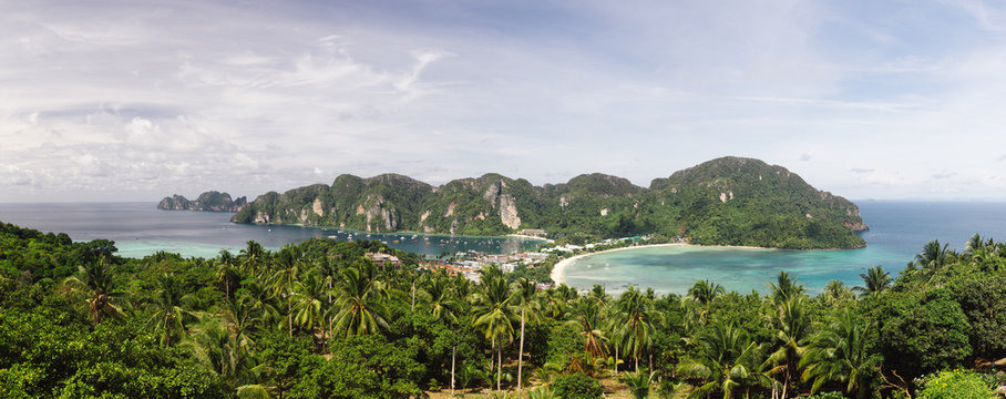 Panorama of Phi-phi island, Thailand