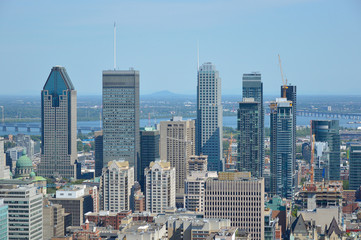 Fototapeta premium Montreal Skyline latem, Kanada (08.01.2017)