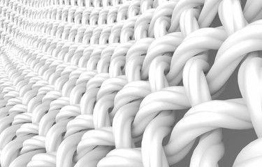 Obraz premium Close up look at interlaced fiber