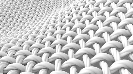 Close up look at interlaced fiber