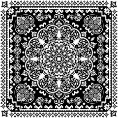 Turkish rug style seamless pattern