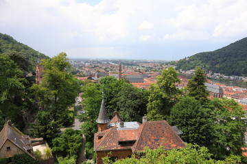 Fototapeta na wymiar cityscape of Heidelberg Germany