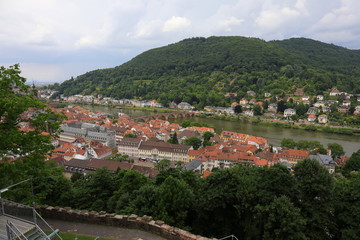 Naklejka na ściany i meble cityscape of Heidelberg Germany