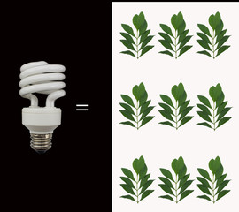 Lamps are equal to destruction of trees and natural resources.