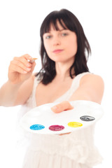 Painter With Cmyk Palette