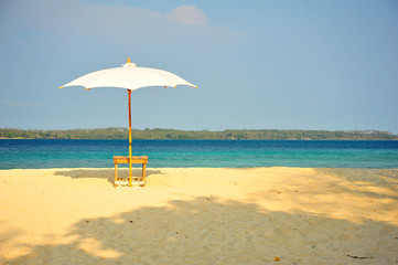 White Sand Beach on Tropical Islands