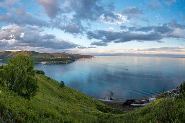 View of the Larch Bay on Lake Baikal
