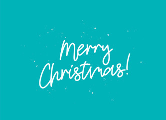 Merry Christmas. Stylish font