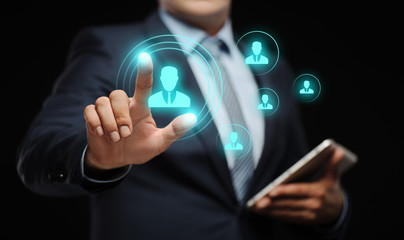 Human Resources HR management Recruitment Employment Headhunting Concept