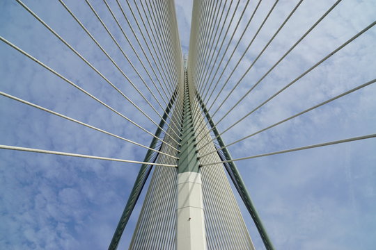 Fototapeta Modern bridge architecture at Putrajaya