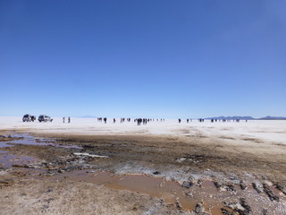 ウユニ塩湖　塩の目