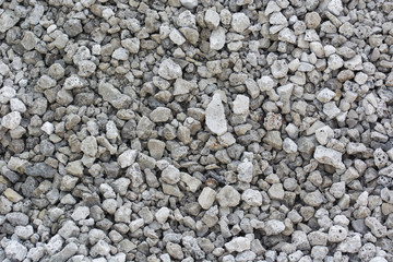 Pile of gray slag.