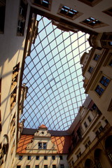 Szklany dach w Grünes Gewölbe - Drezno