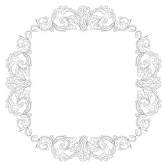 Vintage baroque ornament vector